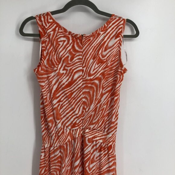 Calvin Klein Orange  & White Zebra Romper Jumpsuit Size 2 - Picture 8 of 16